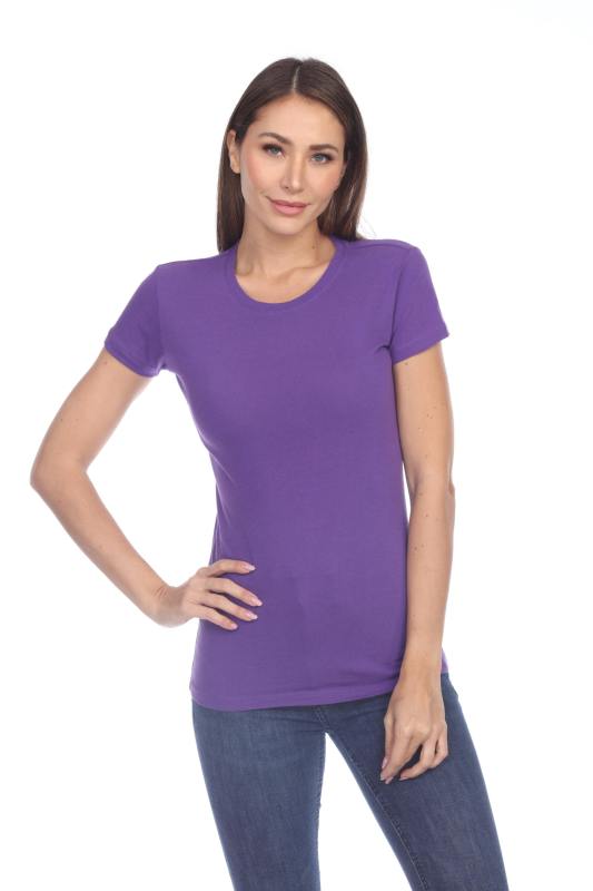 1000 Junior's Luxury Cap Sleeve Crew Neck Tee