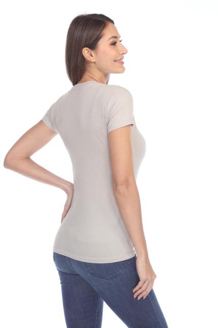 1000 Junior's Luxury Cap Sleeve Crew Neck Tee