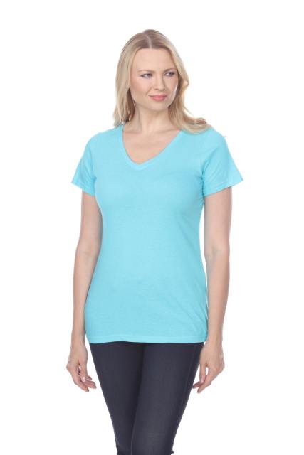 7104 Ladies Regular V-neck Short Sleeve Tee