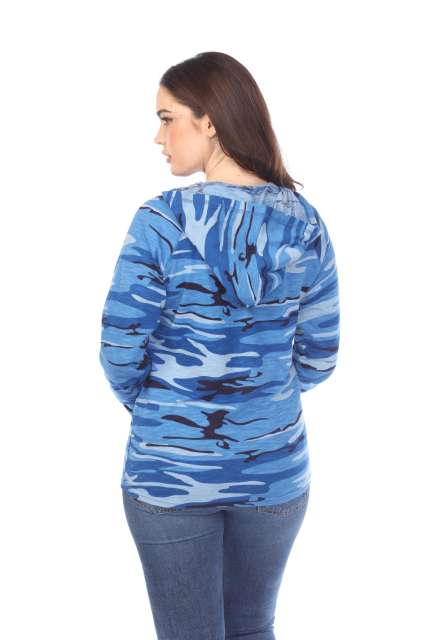 3606C Adult Unisex Camo Print Pullover Hoodie