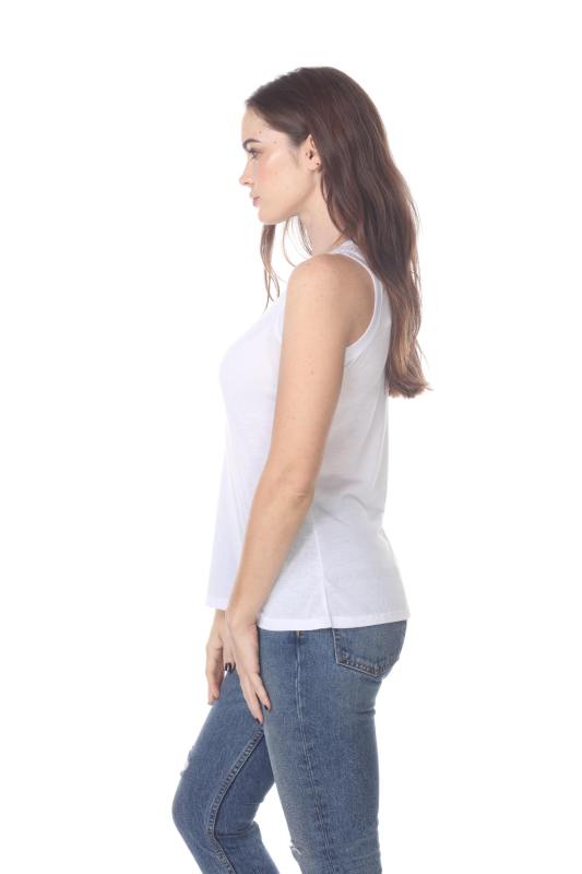 3311 Junior's Poly VIscose Tank Top with Slit Back