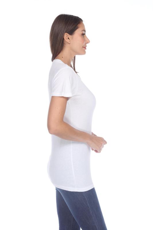 3900 Junior's Bamboo Blend Short Sleeve Crew Neck Tee
