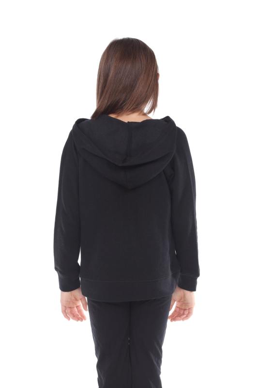 8902G Girls French Terry Llong Sleeve Zip Hoodie