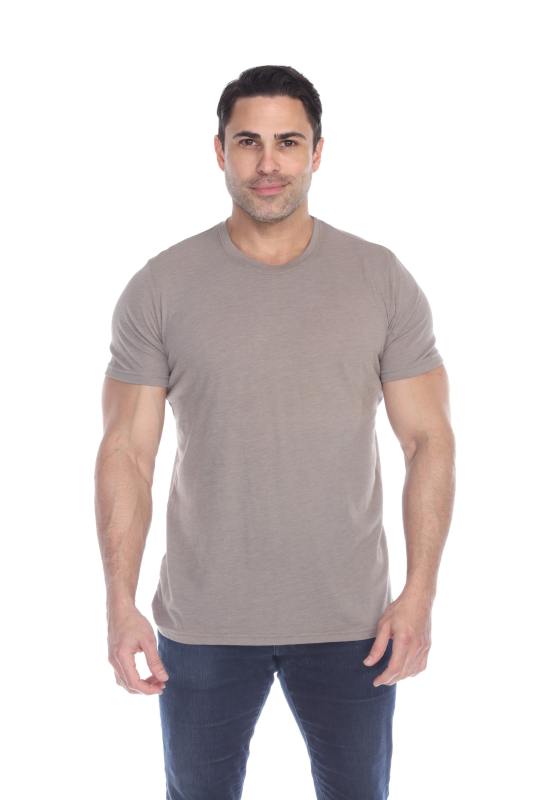 3600 Men's Short Sleeve CVC Blended Crew Neck Tee