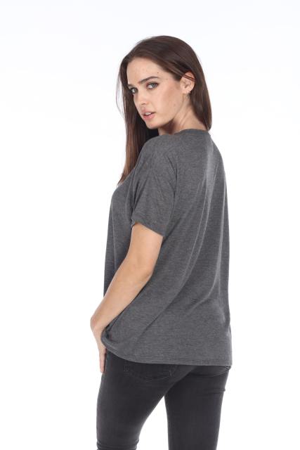 3306 Junior's Drop Shoulder Tee
