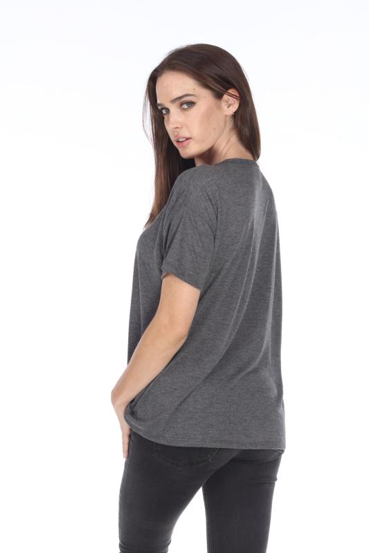 3306 Junior's Drop Shoulder Tee