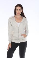 8902 Juniors French Terry Long Sleeve Zip Hoodie