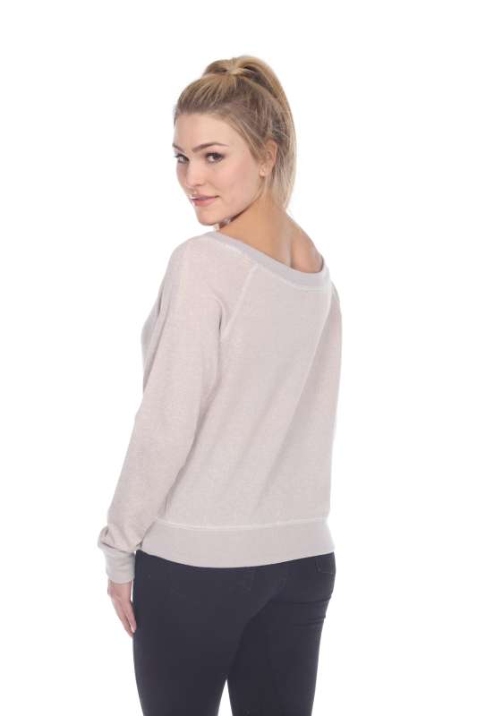 8904 Junior's French Terry Long Sleeve Pullover