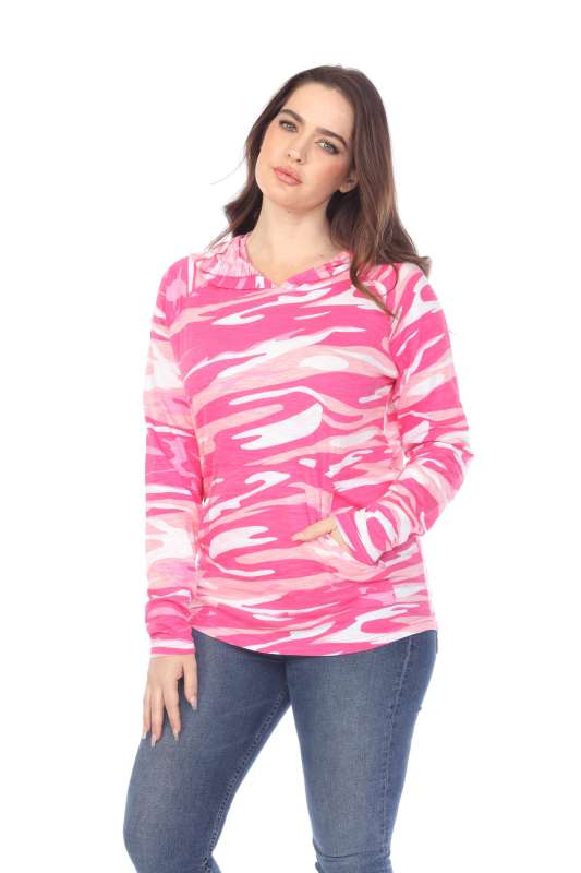 3606C Adult Unisex Camo Print Pullover Hoodie