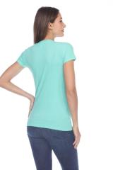 1000 Junior's Luxury Cap Sleeve Crew Neck Tee