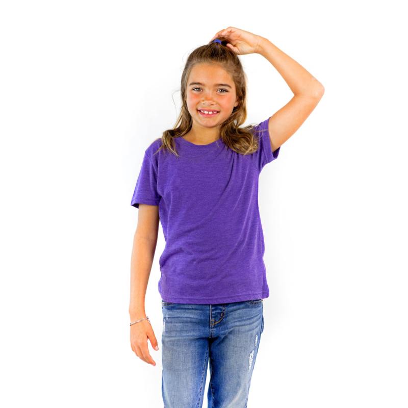 9003 Youth Short Sleeve Tri Blend Crewneck Tee