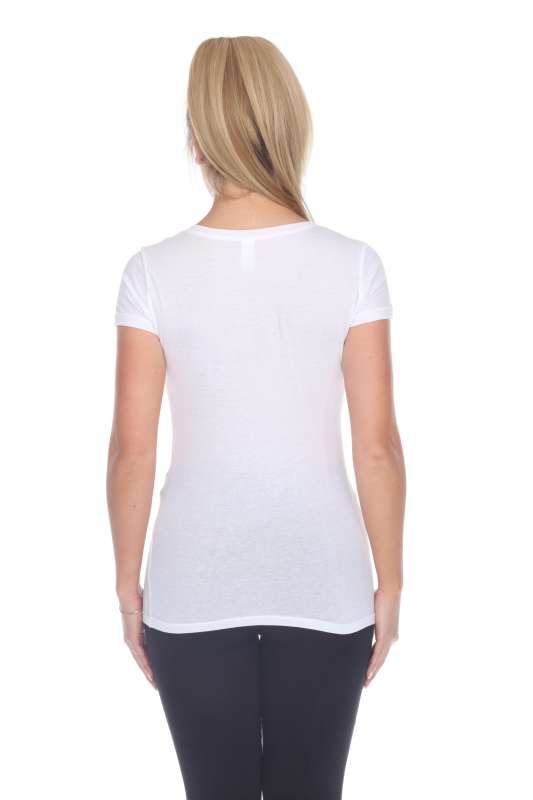5003 Juniors Cap Sleeve "Tear Drop" V-Neck Tee