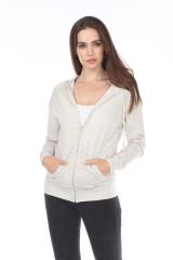 8902 Juniors French Terry Long Sleeve Zip Hoodie