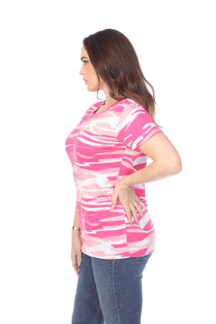 4002C Junior Camo Print Essentials Loose Body Tee