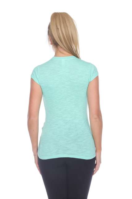 6050 Juniors Cap Sleeve Cotton Slub Tee