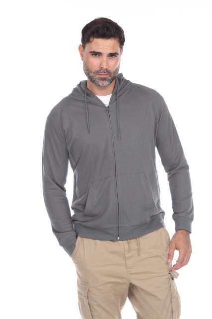 3892 Unisex French Terry Long Sleeve Zip Hoodie