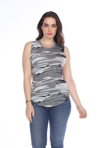 2009C Junior's Camo Print Muscle Tank