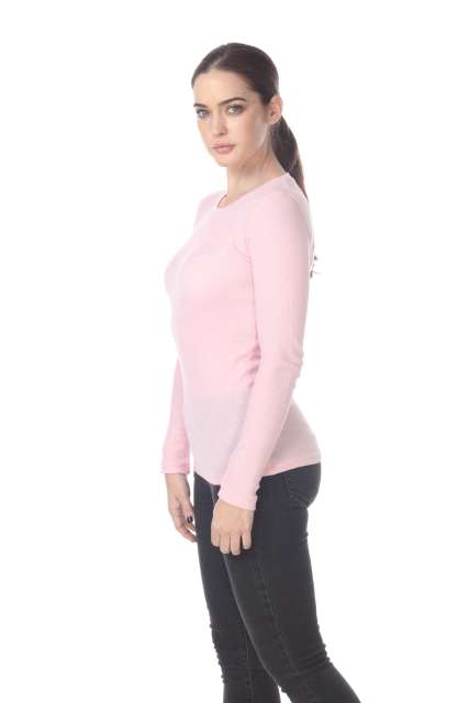 6100 Junior's Long Sleeve Thermal Crew Neck Tee