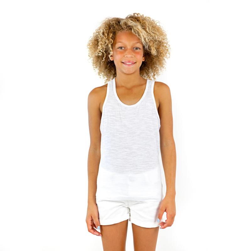 9004 GIRLS RACERBACK COTTON SLUB TANK