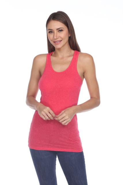 2004 Junior's Poly Linen Blend Racerback Tank
