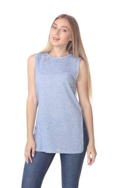 2011 Junior's Poly Linen Blend Vented Muscle Tank