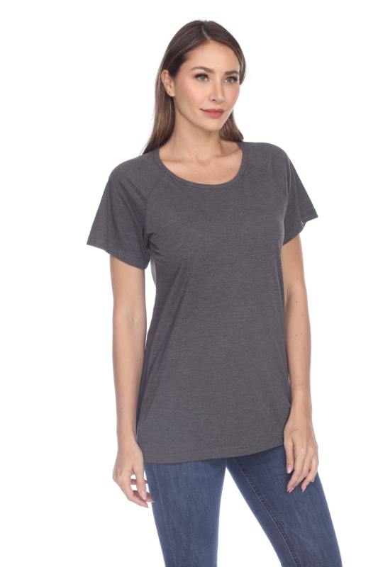 3002 Junior's Scoop Neck Short Sleeve Boxy Straight Tee