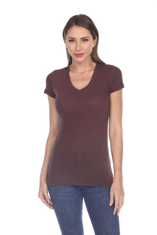 5003 Juniors Cap Sleeve "Tear Drop" V-Neck Tee