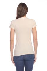 1000 Junior's Luxury Cap Sleeve Crew Neck Tee