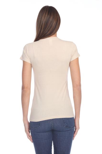 1000 Junior's Luxury Cap Sleeve Crew Neck Tee