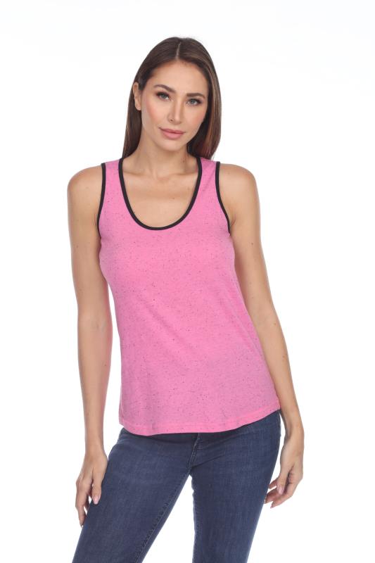 1207 Junior's Curve Hem Nub Ringer Tank