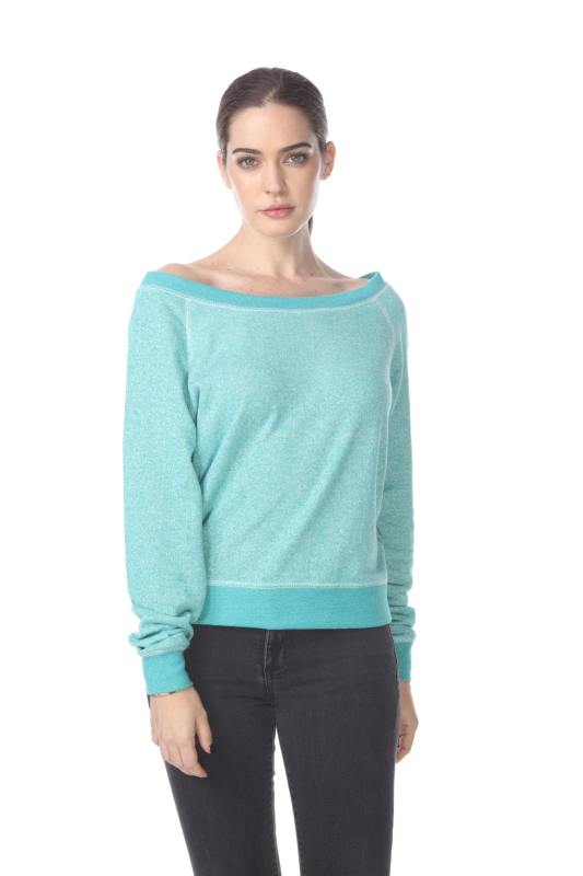 8904 Junior's French Terry Long Sleeve Pullover