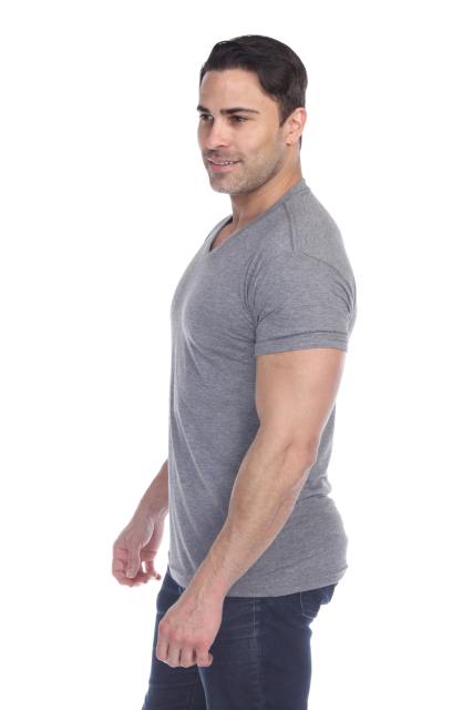 3751 Men's Tri Blend V-Neck Tee