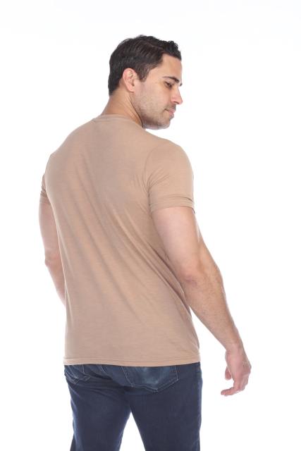 3600 Men's Short Sleeve CVC Blended Crew Neck Tee