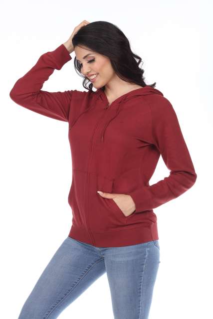 3892 Unisex French Terry Long Sleeve Zip Hoodie