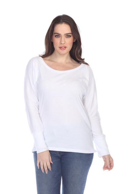 1101 Junior's Kimono Long Sleeve Hi-Lo Tee