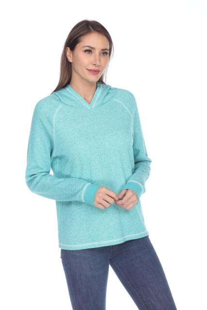 8906 Junior's French Terry Boxy Hoodie Pullover