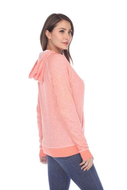 8902 Juniors French Terry Long Sleeve Zip Hoodie