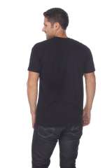 4004 Adult Unisex Short Sleeve Crew Neck Rolled Cuff Tee