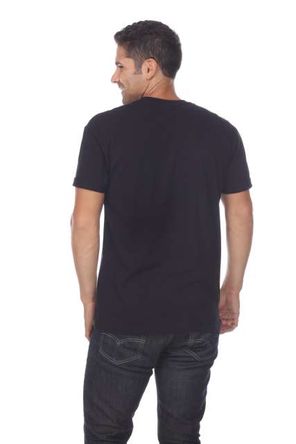 4004 Adult Unisex Short Sleeve Crew Neck Rolled Cuff Tee
