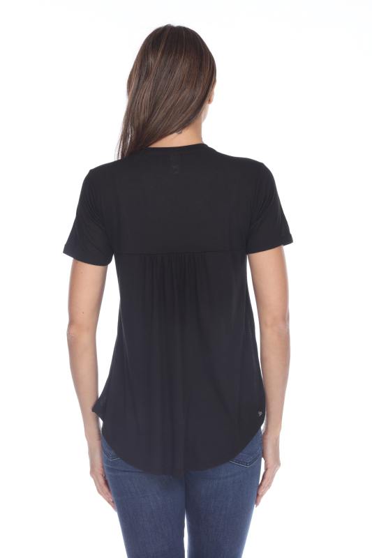 3305 Junior's Shirred Tee
