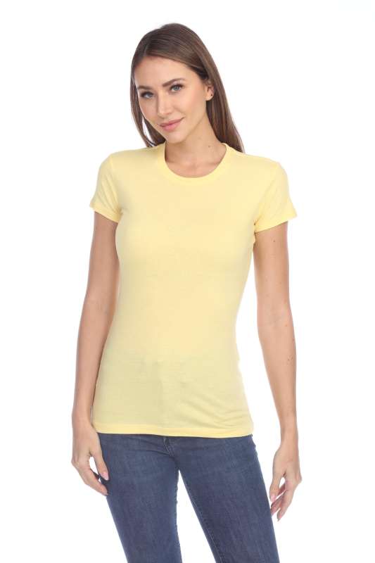 1000 Junior's Luxury Cap Sleeve Crew Neck Tee