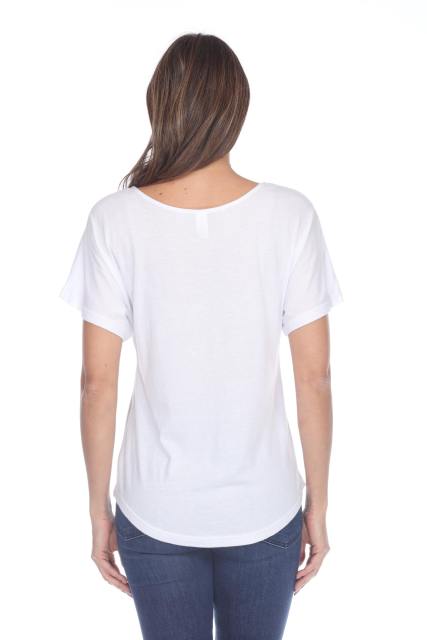 3905 Junior's Bamboo Blend Curve Hem Dolman