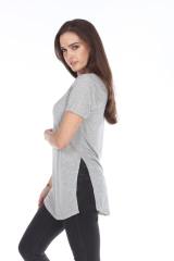 3308 Junior's Viscose Short Sleeve Vented Tee
