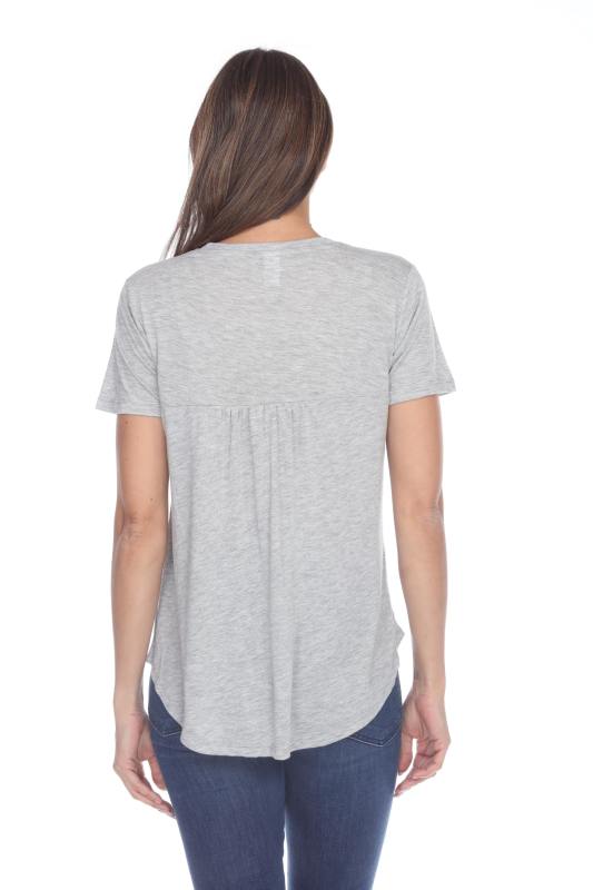 3305 Junior's Shirred Tee
