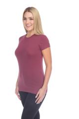 1000 Junior's Luxury Cap Sleeve Crew Neck Tee