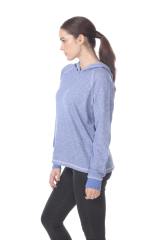 8906 Junior's French Terry Boxy Hoodie Pullover