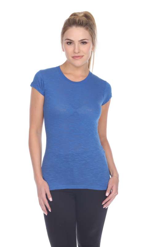 6050 Juniors Cap Sleeve Cotton Slub Tee