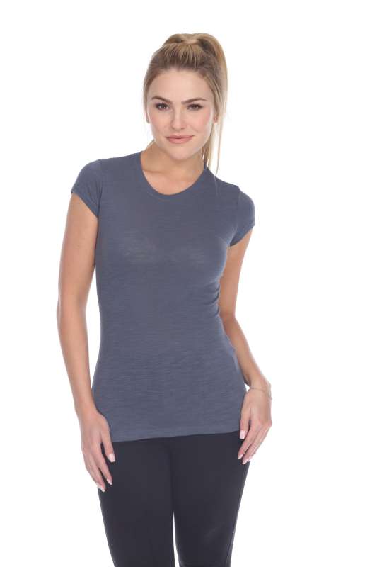 6050 Juniors Cap Sleeve Cotton Slub Tee