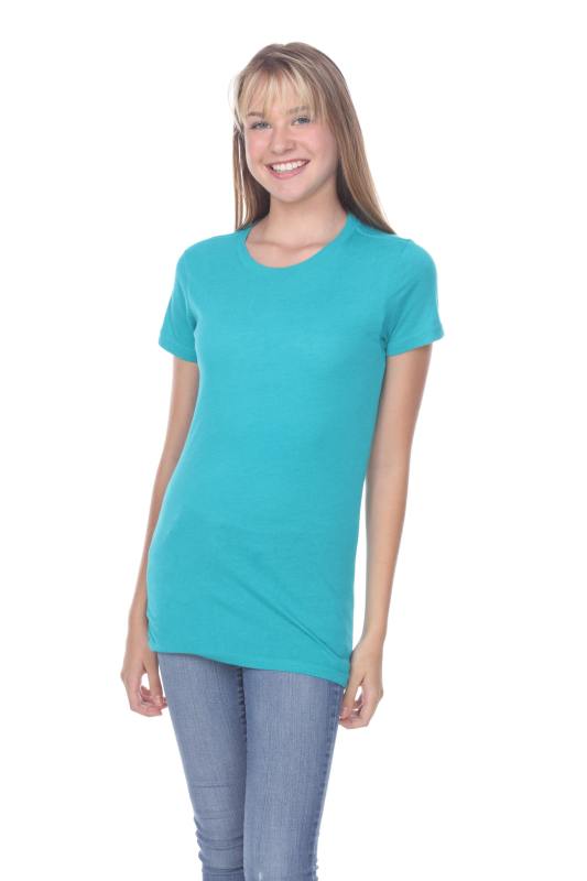 3900 Junior's Bamboo Blend Short Sleeve Crew Neck Tee