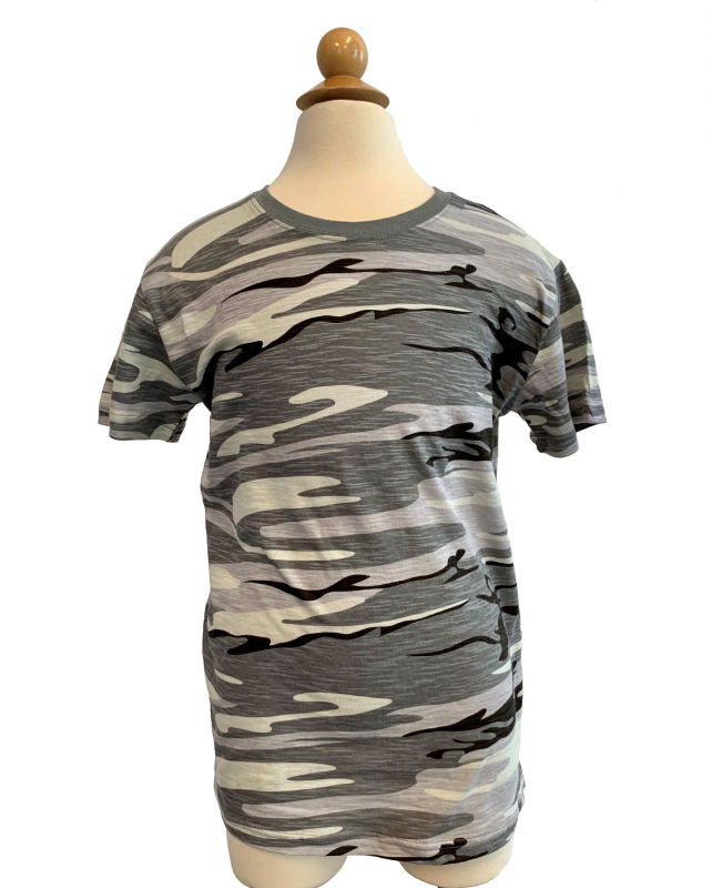 9001C - Youth Unisex Camo Print Short Sleeve Tee
